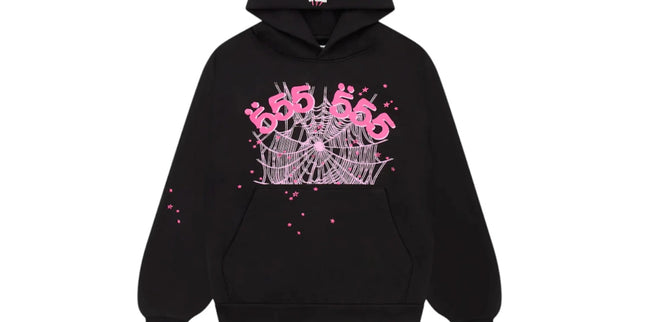Sp5der black angel number hoodie