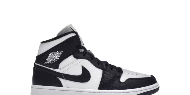 Jordan 1 Mid Black White Split W