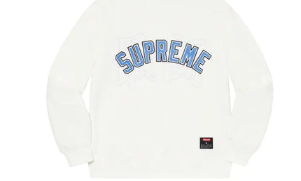 Supreme kanji Logo Crewneck White