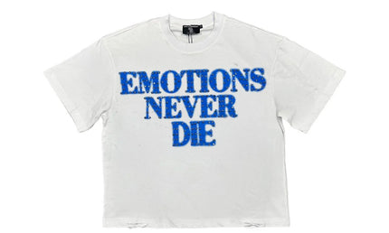 Mixed Emotion Blue End Rhinestone Tee