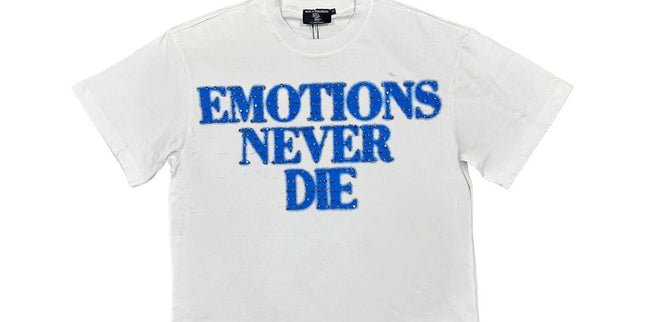 Mixed Emotion Blue End Rhinestone Tee