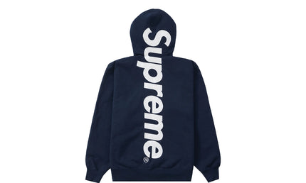 Supreme Satin Applique Hooded Navi