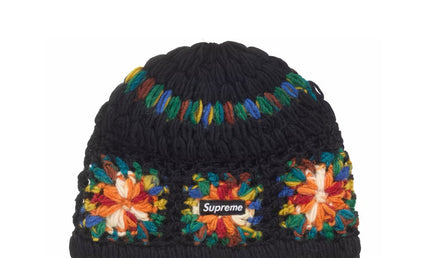 Supreme Crochet Beanie Black