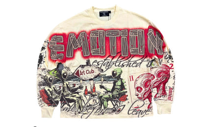 Mixed Emotions Cream Art Club Long Sleeve