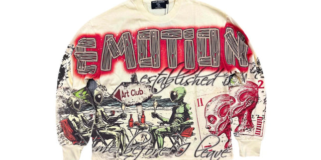 Mixed Emotions Cream Art Club Long Sleeve