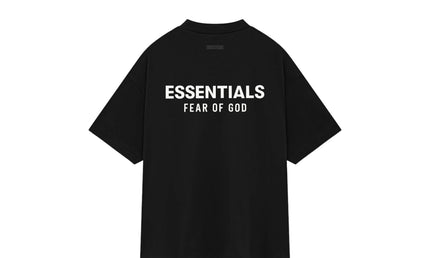 Essentials Black Jersey Crewneck