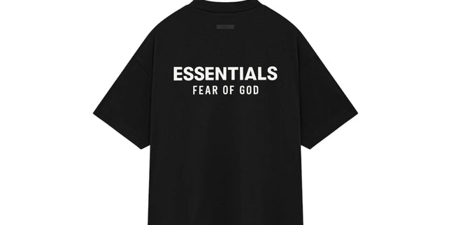 Essentials Black Jersey Crewneck