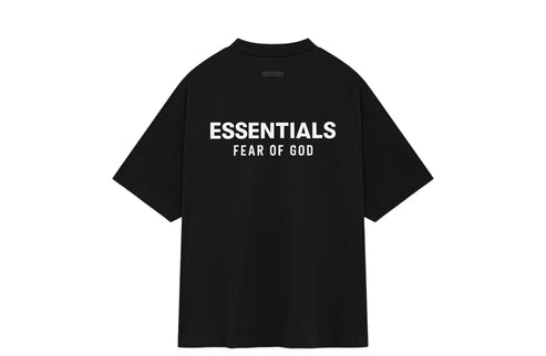 Essentials Black Jersey Crewneck
