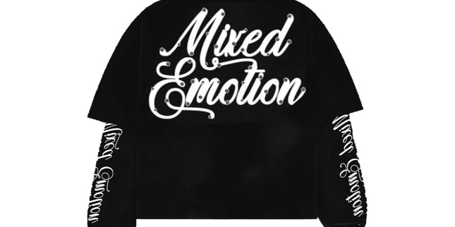 Mixed Emotion Black Blur Thermal Long Sleeve
