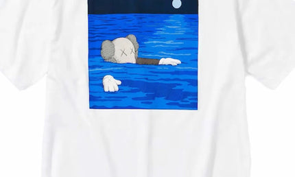 Kaws T-Shirt White Blue