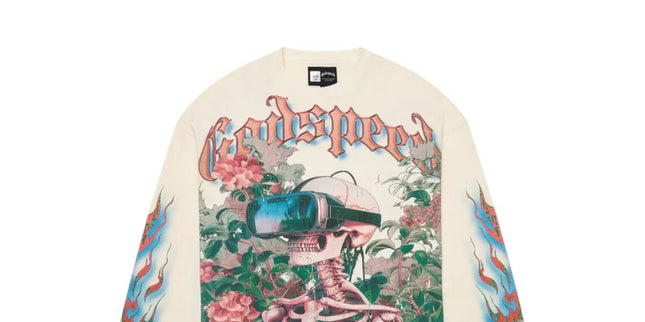 Godspeed Vision-Flowers Bone Long sleeve