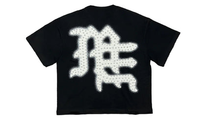 Mixed Emotion Black End Rhinestone Tee