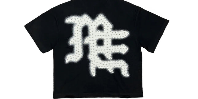 Mixed Emotion Black End Rhinestone Tee