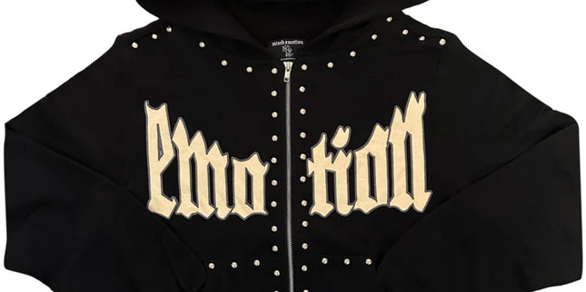 Mixed Emotion Black Crown Hoodie