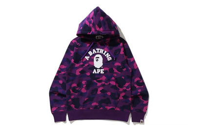 BAPE College Camo Hoodie Purple