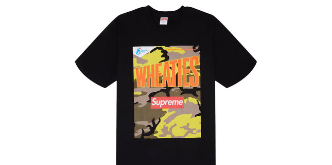 Supreme Tee Wheaties Black