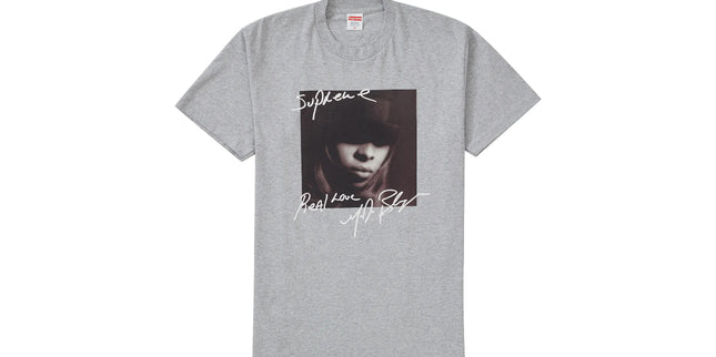 Supreme Tee Mary J. Blige Grey