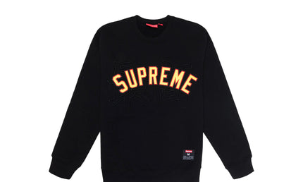 Supreme Kanji Logo Crewneck  Black