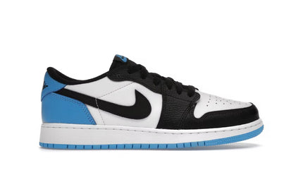 Jordan 1 Low Black Dark Power Blue GS