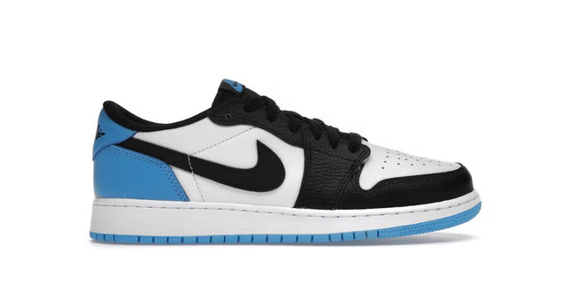 Jordan 1 Low Black Dark Power Blue GS