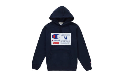 Supreme Hoodie Champion Label Back