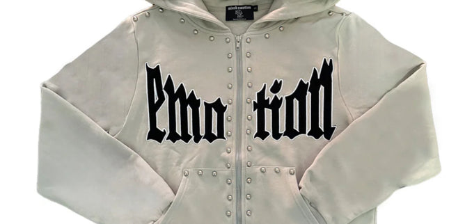 Mixed Emotion Grey Crown Hoodie