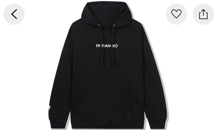 ASSC black paranoid hoodie