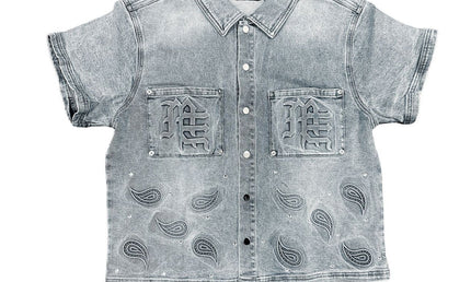 Mixed Emotion Paisley Blue Shirt
