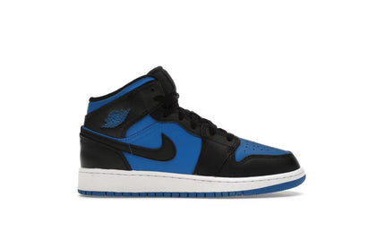 Jordan 1 Mid Black Royal Blue GS