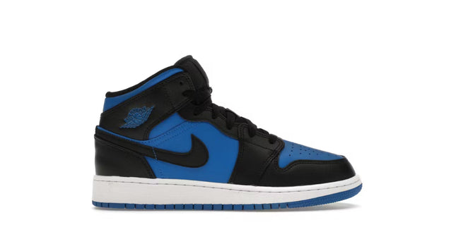 Jordan 1 Mid Black Royal Blue GS