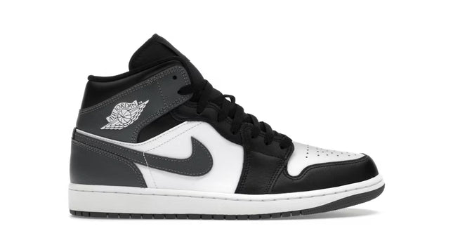 Jordan 1 Mid Black White Iron Grey
