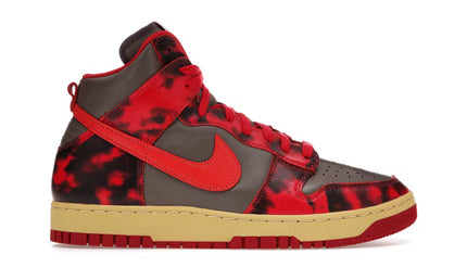 Nike Dunk High Red Acid Wash