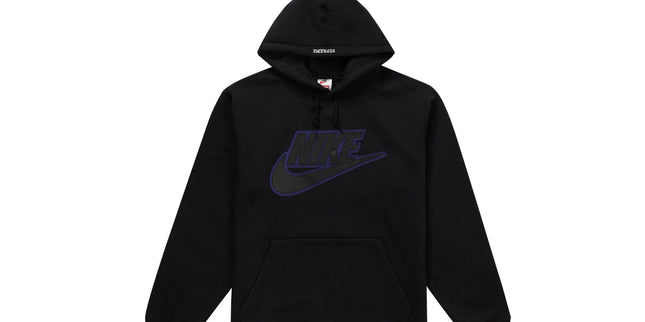 Supreme x Nike Hoodie Leather Black