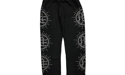 Mixed Emotion Eclipse Black Rhinestone Sweats