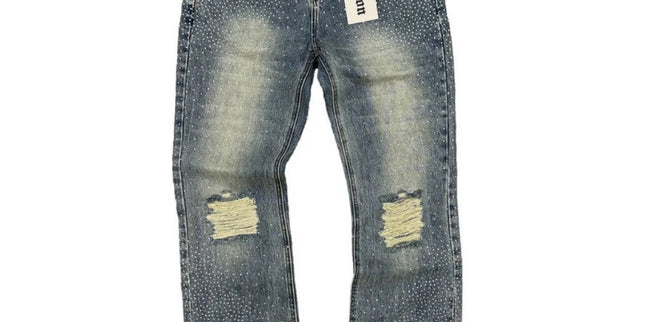 Mixed Emotion ME Rhinestone Jeans