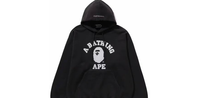BAPE College Hoodie Black