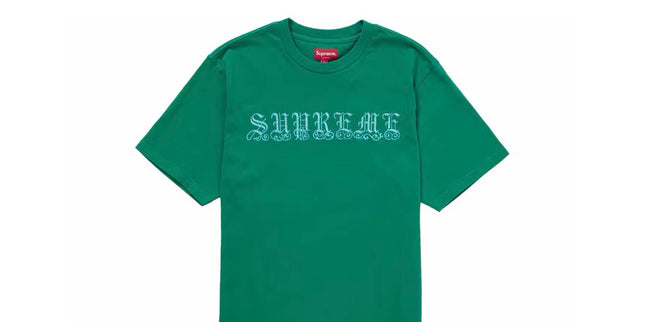 Supreme Old English Rhinestone Tee