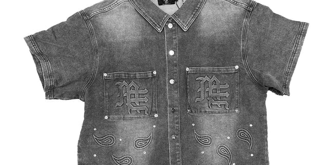 Mixed Emotion Paisley Black Shirt