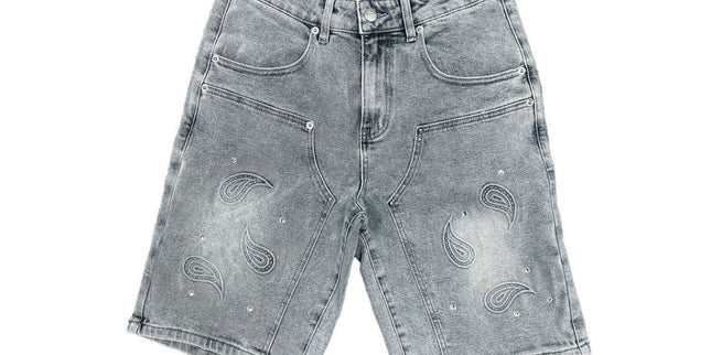 Mixed Emotion Paisley Blue Shorts