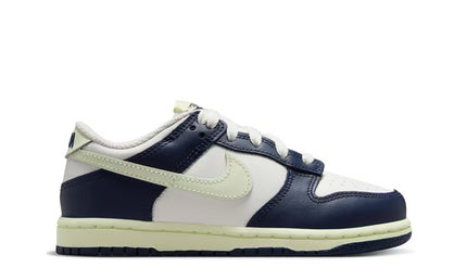 Nike dunk low sail midnight navy volt tint