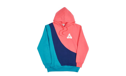 Palace Sweeper Hood Pink/Navy/Teal