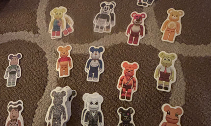 Bear brick stickers