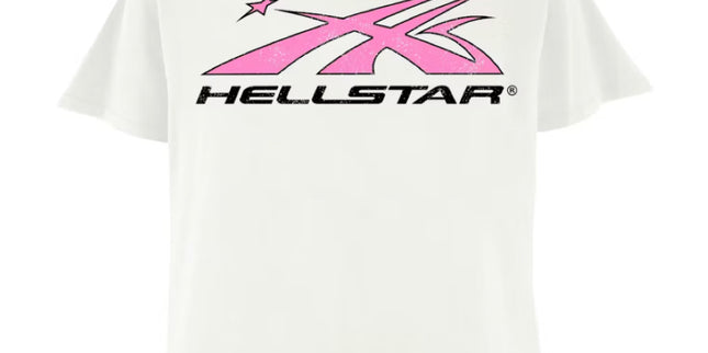 Hellstar White/Pink Logo Tee