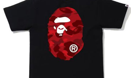 Bape Tee Ape Head Black Red