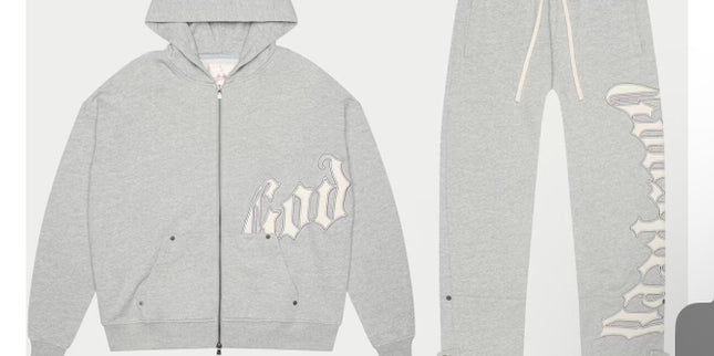 Godspeed Grey/White Sweatsuit Set