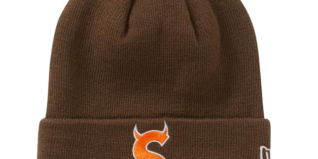 Supreme x New Ere Beanie Brown